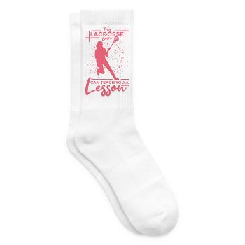 Lacrosse Girl - Tennis socks - white - Right