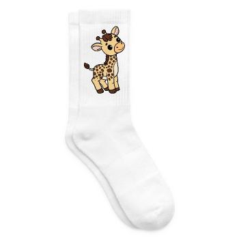 Girafe - Chaussettes de tennis - blanc - Droite