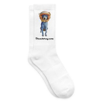 Laly Blue Cosmonaute - Tennissocken - Weiß - Rechts