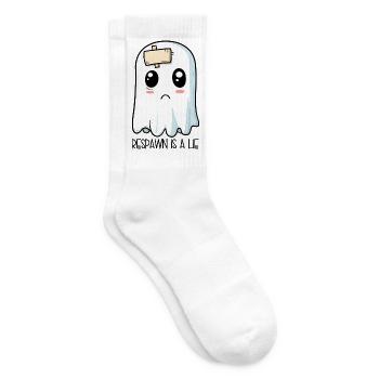 Respawn Is A Lie – Verduster Geist Cartoon - Tennissocken - Weiß - Rechts