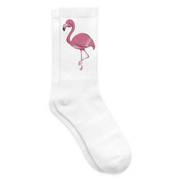 Flamingo - Tennissocken - Weiß - Rechts