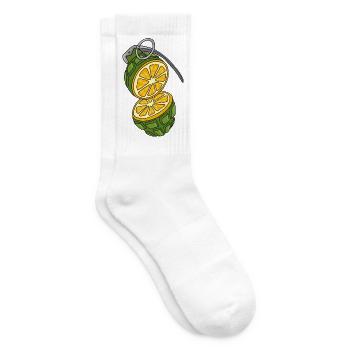 Camouflage of an Orange - Tennis socks - white - Right
