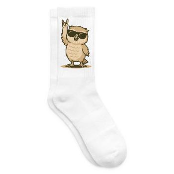 Rock’n’Hoot Eulenbaby - Tennissocken - Weiß - Rechts