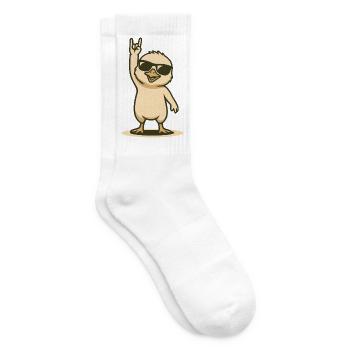 Metal Möwenküken mit Sonnenbrille - Tennissocken - Weiß - Rechts