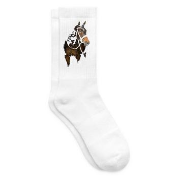 Horse - Tennis socks - white - Right