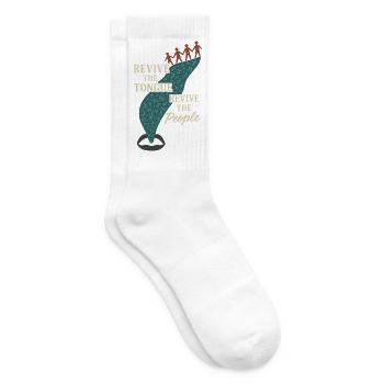 Indigenous Language Revitalization Native Speakers - Tennis socks - white - Right