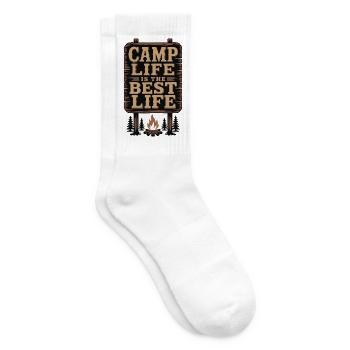 Das Camp-Leben ist das beste Leben - Tennissocken - Weiß - Rechts