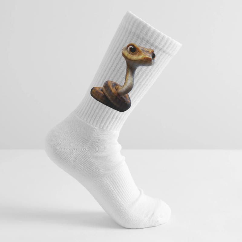 serpent, python, cobra, serpent à sonnettes, serpents Chaussettes de tennis