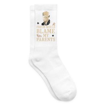 Un futur psychologue me diagnostique - Chaussettes de tennis - blanc - Droite