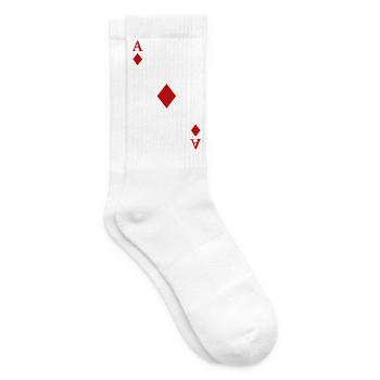Spielkarten Kontrast - Karo-Ass - Tennissocken - Weiß - Rechts