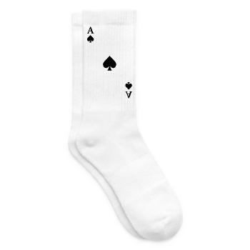 Spielkarten Kontrast - Pik-Ass - Tennissocken - Weiß - Rechts