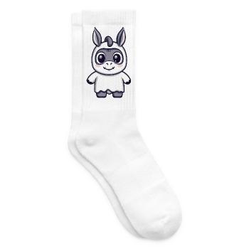 Donkey Halloween Ghost - Tennis socks - white - Right