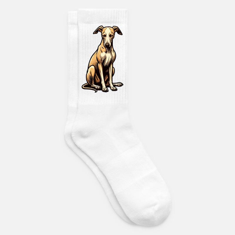 Whippet Windhund Whippets Windhundbesitzer - Tennissocken - Weiß