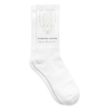 Sympathy arises – before you speak - Tennis socks - white - Right