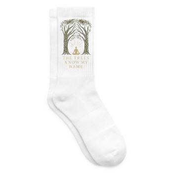 Solo Camping Introverted Camper Quiet - Tennis socks - white - Right