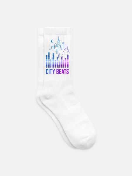 City Beats – Urbaner Sound - Tennissocken - Weiß