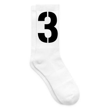 3 - Tennissocken - Weiß - Rechts