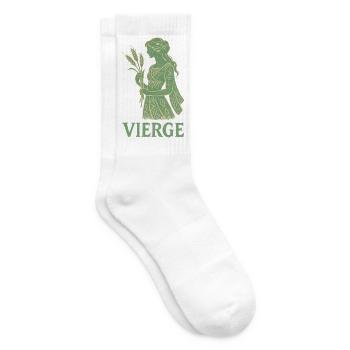 Virgo Star Sign - Astrology - Tennis socks - white - Right