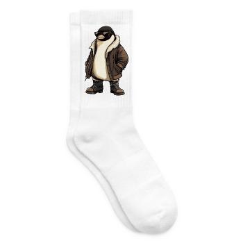 Penguin Cool Winter - Tennis socks - white - Right