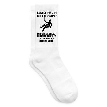 abseilen kletterpark - Tennissocken - Weiß - Rechts