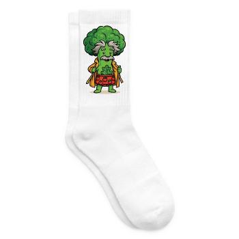 Einstein-Brokkoli - Tennissocken - Weiß - Rechts