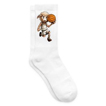 Sheep Basketball / Basketball Player Sheep - Tennis socks - white - Right