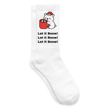 Kleiner Polarbär - Tennissocken - Weiß - Rechts