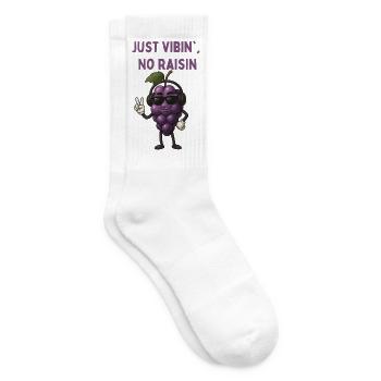 Vibrating grape with headphones - Tennis socks - white - Right