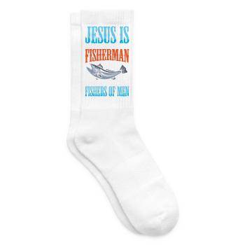 Pêcheurs Poissons Dictons Pêcheurs Pêcheur Drôle de pêcheur - Chaussettes de tennis - blanc - Droite