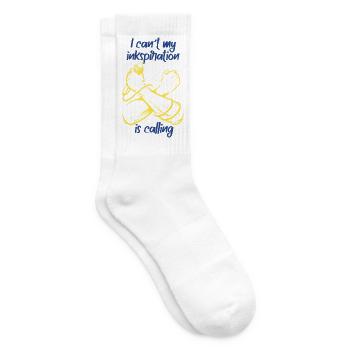 Poetry Slam Ink Stimulation Slam Poetry - Tennis socks - white - Right