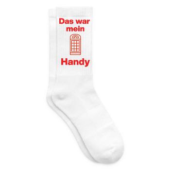 That was my phone – Retro Call! Back then, in the past - Tennis socks - white - Right