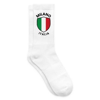 Mailand-Italien-Schild - Tennissocken - Weiß - Rechts