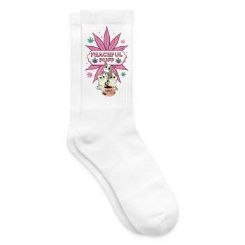 Peaceful Puff C&C - Tennissocken - Weiß - Rechts