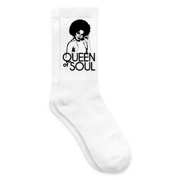 Queen of Soul - Chaussettes de tennis - blanc - Droite