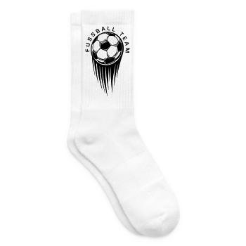 Fussball Team - Tennissocken - Weiß - Rechts