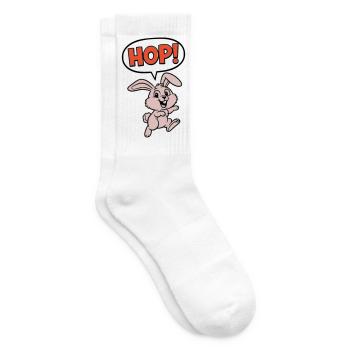 HOP ! Vecteur d’action comique Bunny Jumping - Chaussettes de tennis - blanc - Droite
