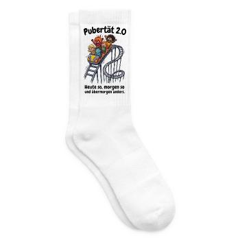 Pubertät 2.0 - Menopause & Achterbahn der Gefühle - Tennissocken - Weiß - Rechts