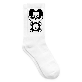 Plüschig: Pandy - Tennissocken - Weiß - Rechts