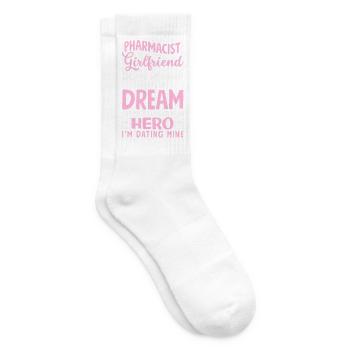 Apothekerin Freundin Heldin Apothekenhelferin - Tennissocken - Weiß - Rechts