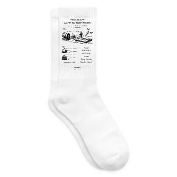 Arc Weld Machine Blueprint - Tennis socks - white - Right