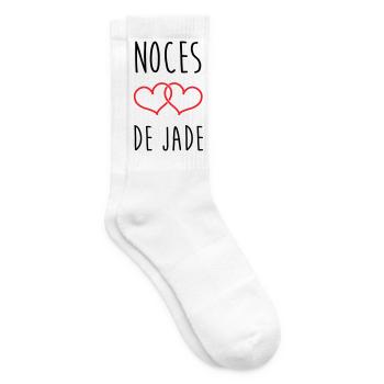 Jade Wedding 26 Years of Love - Tennis socks - white - Right