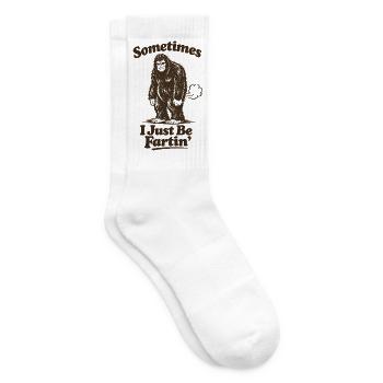 Sometimes I just fart. Men farting bigf - Tennis socks - white - Right
