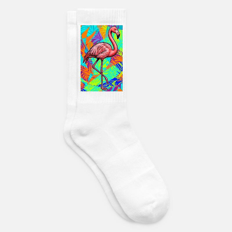 Flamant - Chaussettes de tennis - blanc