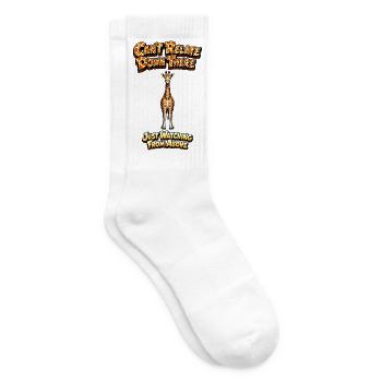 Giraffe Above Meme Tee - Tennis socks - white - Right