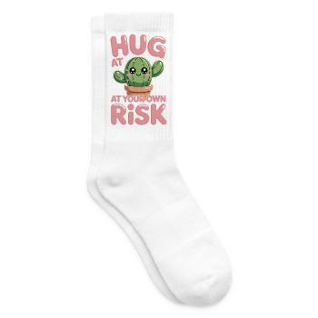 Serre dans tes bras et périls, cactus drôle de dire pour - Chaussettes de tennis - blanc - Droite