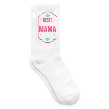 Beste Ehefrau Und Mama Der Welt - Tennissocken - Weiß - Rechts