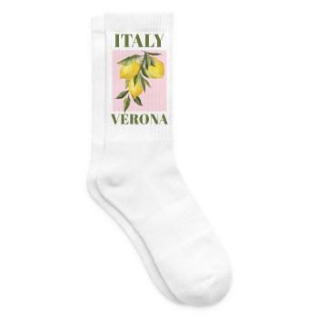 Italien Verona Urlaub Strand Zitronen Mode - Tennissocken - Weiß - Rechts