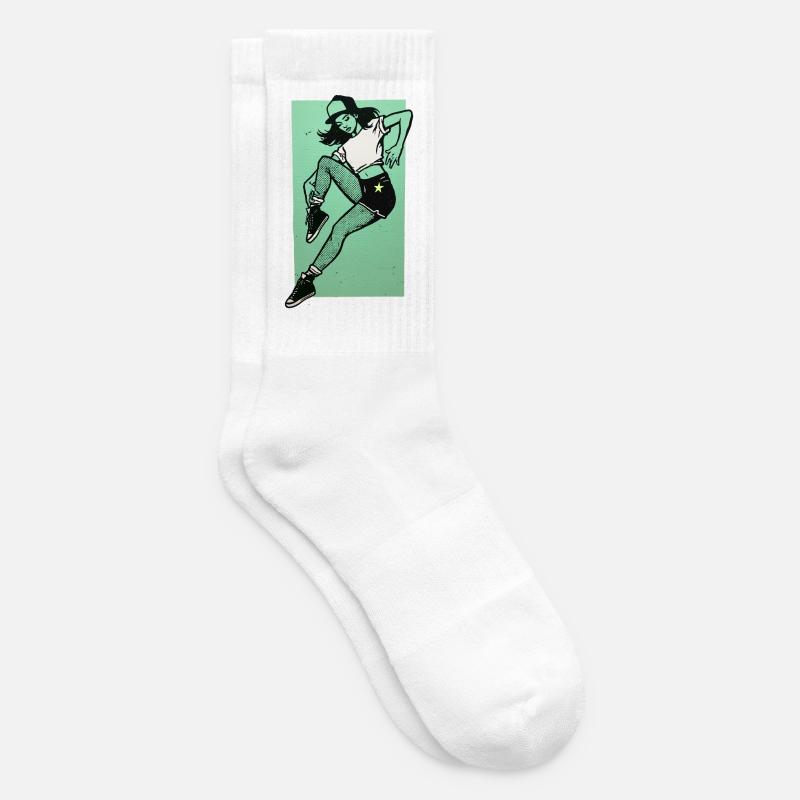 Female dancer #4 - Tennissocken - Weiß