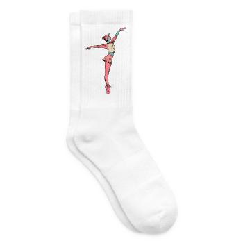 Female dancer #9 - Tennissocken - Weiß - Rechts