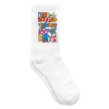 J’ai harcelé mon professeur pendant 100 jours - Chaussettes de tennis - blanc - Droite